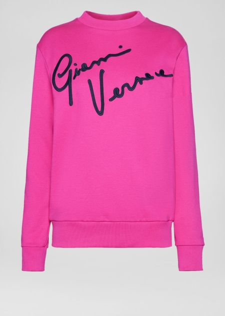 Versace Embroidered GV Signature Sweatshirt Dam - 019285HZW